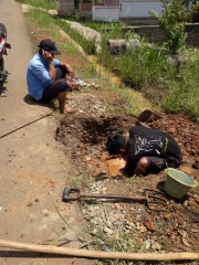 Perbaikan Pipa 4 inc Rimbo Ulu